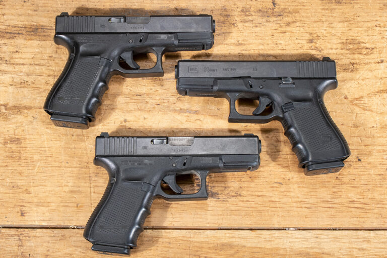Glock 23 Gen4 40 S&W Police Trade-in Pistols with Night Sights (Good Condition)
