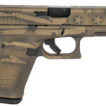 Glock 19 Gen5 MOS 9mm Compact Pistol with Coyote Battle Worn Cerakote Finish