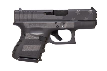 Glock 26 Gen3 9mm Semi-Auto Pistol with Black Stealth American Flag Finish