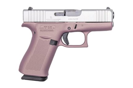 Glock 43X 9mm 10-Round Pistol with Pink Champagne Frame and Silver Slide