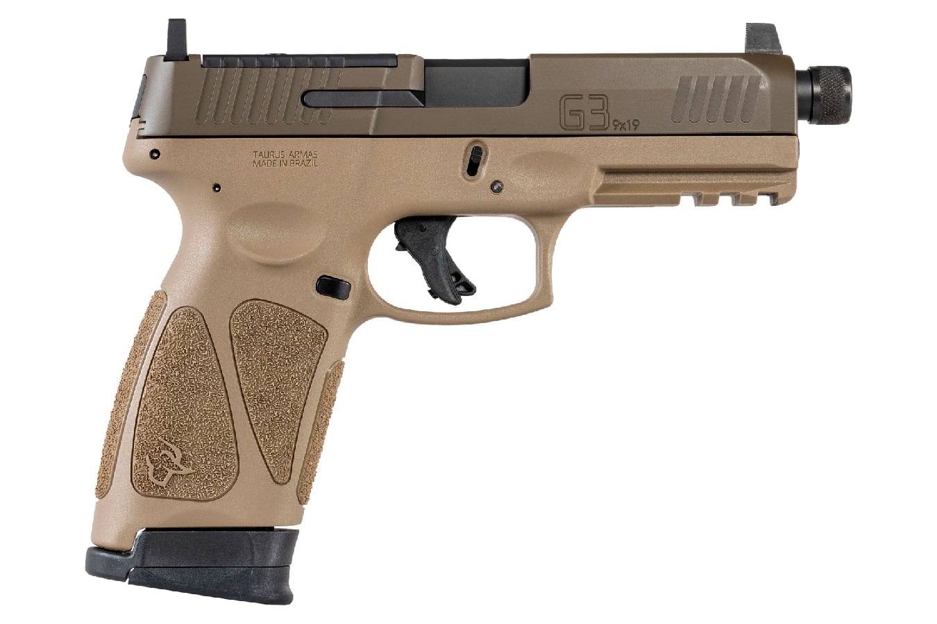 106846-default-l Taurus G3 Tactical 9mm Optic Ready FDE Pistol with Threaded Barrel