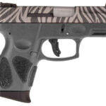 Taurus G2C 9mm Compact Pistol with Gray Frame and Zebra Cerakote Slide
