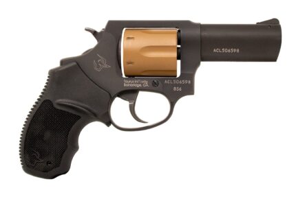 Taurus Model 856 38 Special Revolver with Black Finish and Brown Cylinder