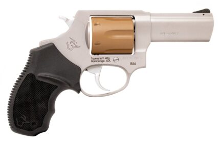 Taurus Model 856 38 Special Revolver with Stainless Finish and Brown Cylinder
