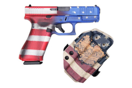 Glock 45 9mm Pistol with USA Cerakote Finish and USA Holster