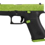 Glock 43X 9mm Pistol with Zombie Green Glitter Finish Slide
