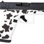 Glock 43X 9mm Pistol with Black Glitter Slide and Tactical Cow Finish