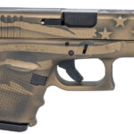 Glock 26 Gen4 9mm Subcompact Pistol with Coyote Battle Warn Flag Cerakote Finish
