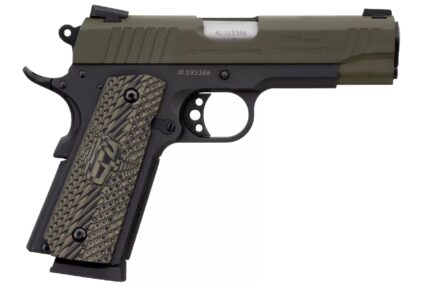 Taurus 1911 Commander 45 ACP Pistol with OD Green Slide and Operator II VZ Grips (Blem)