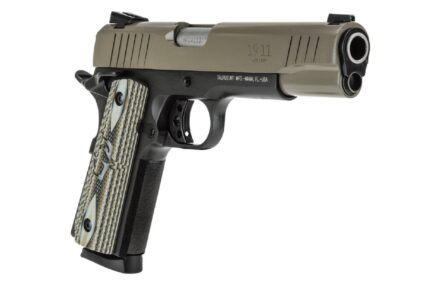 Taurus PT1911 45 ACP Pistol with Cerakote Sand Finish and VZ Grip (Blem)