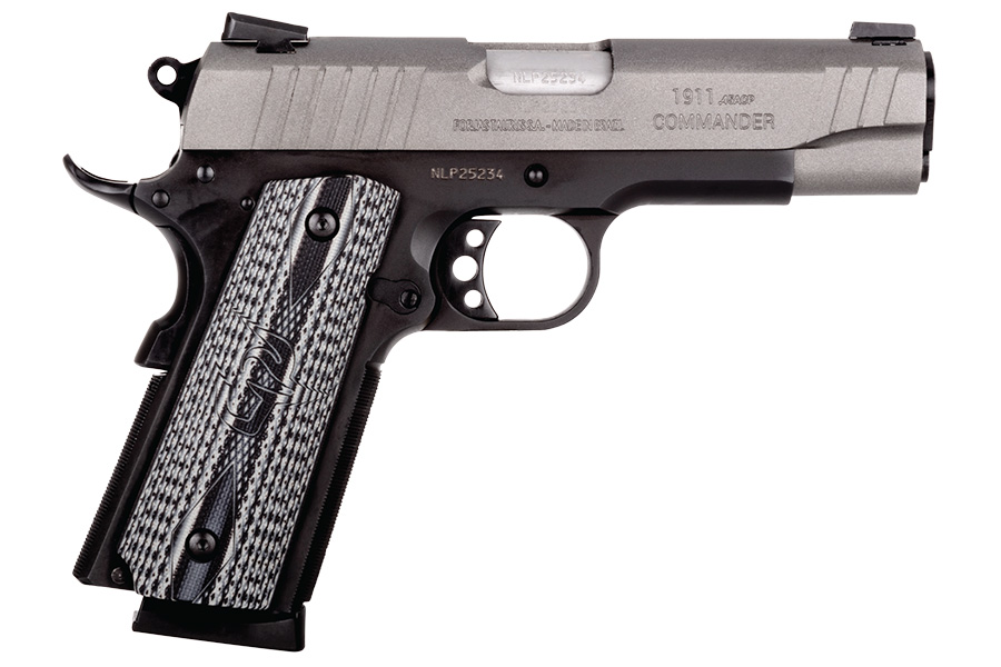 121059-default-l Taurus 1911 Commander 45 ACP Pistol with Tungsten Gray Cerakote Finish (Blemished)