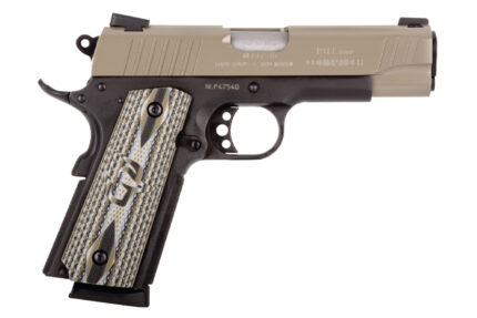 Taurus 1911 Commander 45ACP Pistol with Cerakote Sand Slide and VZ Grips