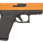 Glock 48 MOS Compact 9mm Optic Ready Pistol with Orange Glitter Cerakote Slide