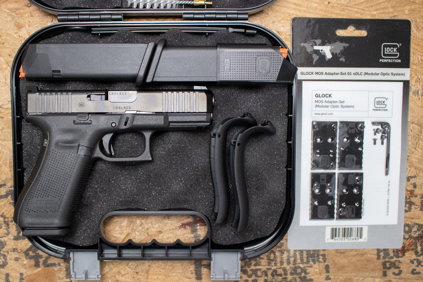 125746-default-l Glock 45 MOS 9mm Optic Ready Police Trade-in Pistol with Night Sights, Three Mags, Optic Plates (New in Box)