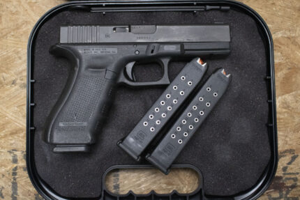 Glock 17 Gen4 9mm Police Trade-in Pistol with Three Magazines and Case
