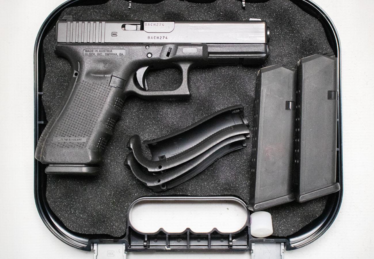 142068-default-l Glock 17 Gen4 9x19mm Police Trade-In Semi-AutoPistol with OEM Box