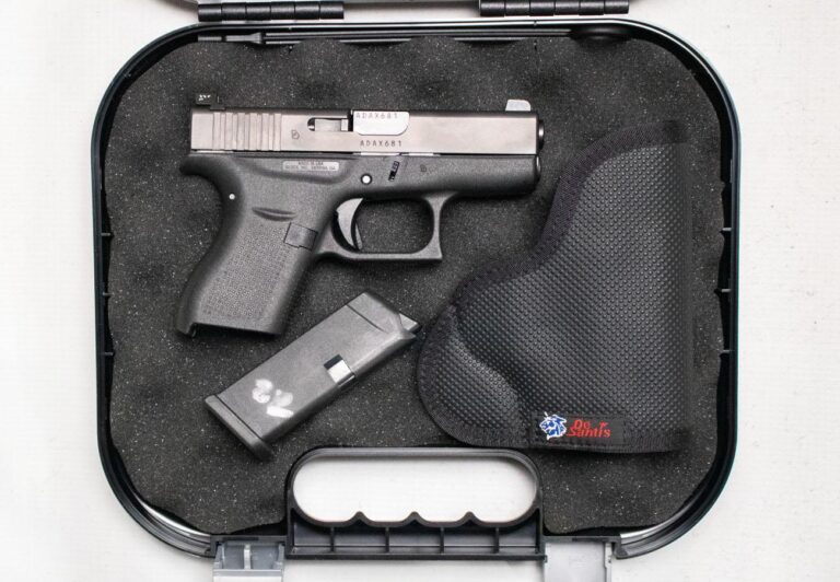 Glock 42 380 Auto Police Trade-In Semi-Auto Pistol with DeSantis Holster