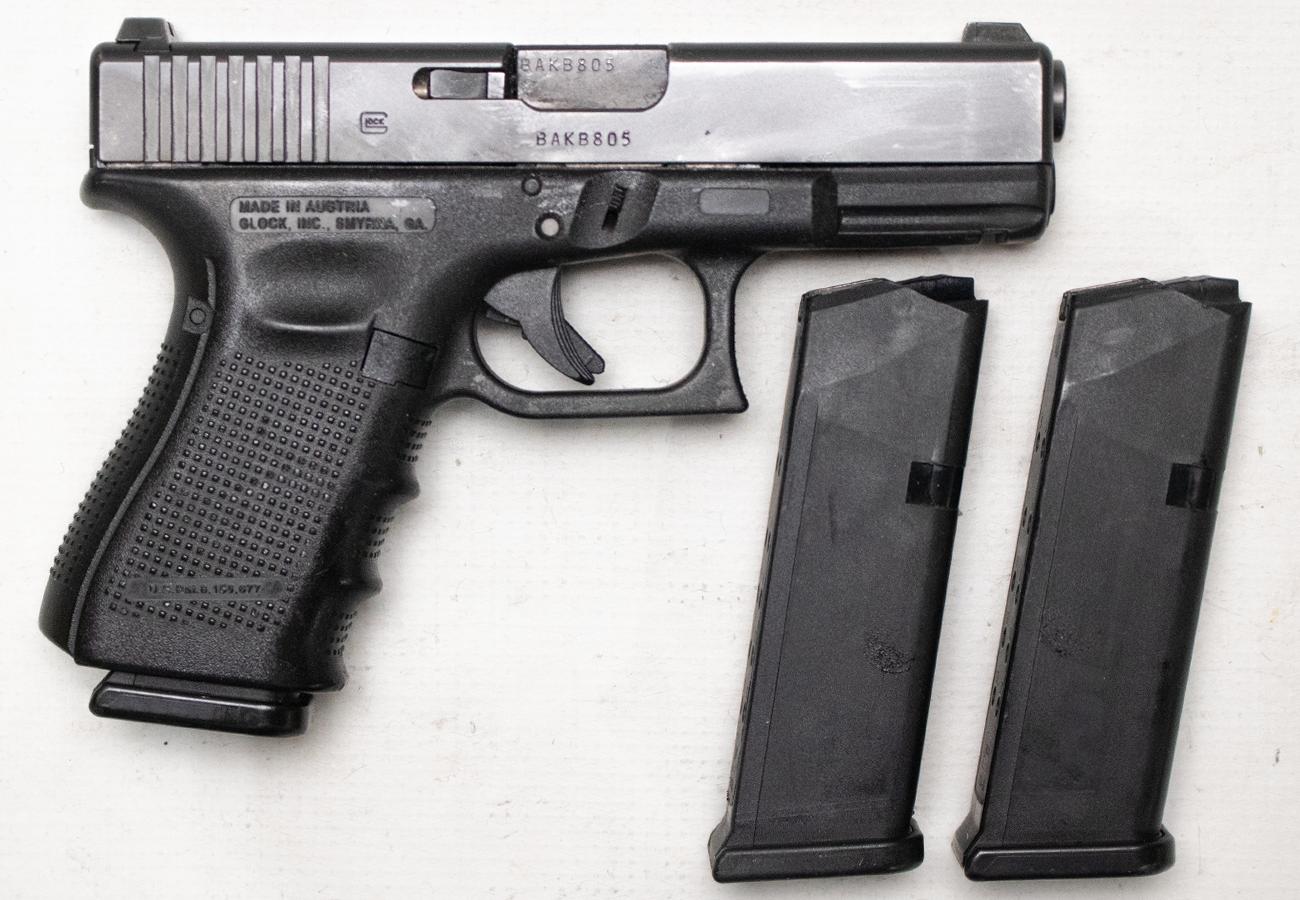 142481-default-l Glock 23 Gen4 40 S&W Police Trade-in Semi-Auto Pistol with Three Magazines