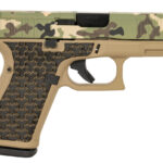 Glock 19 Gen5 Compact 9mm Pistol with Hunter Camo Slide and Coyote Tan Frame