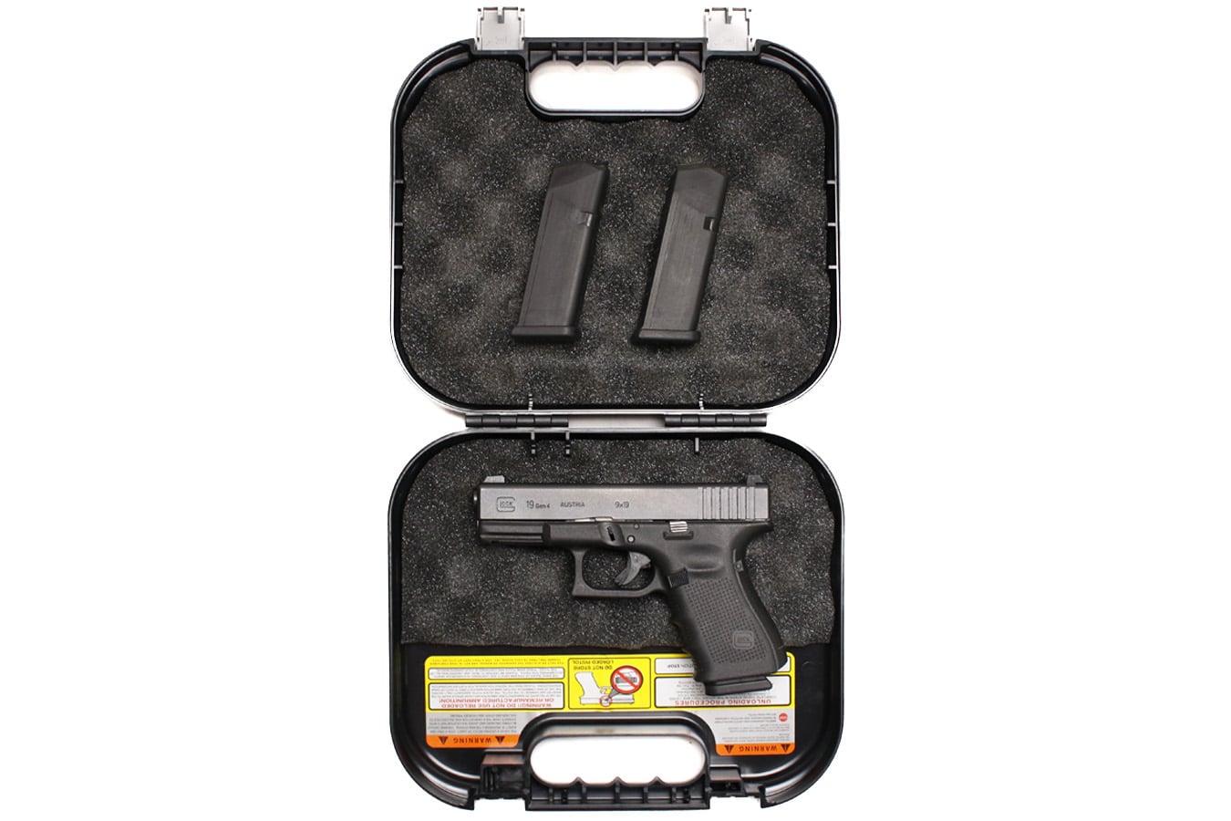 147505-default-l Glock 19 Gen 4 9mm Police Trade-In Pistol with Original Case and Three Magazines