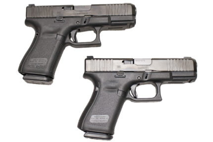 Glock 19 Gen 5 9mm Police Trade-in Pistol with Three Magazines and Front Serrations