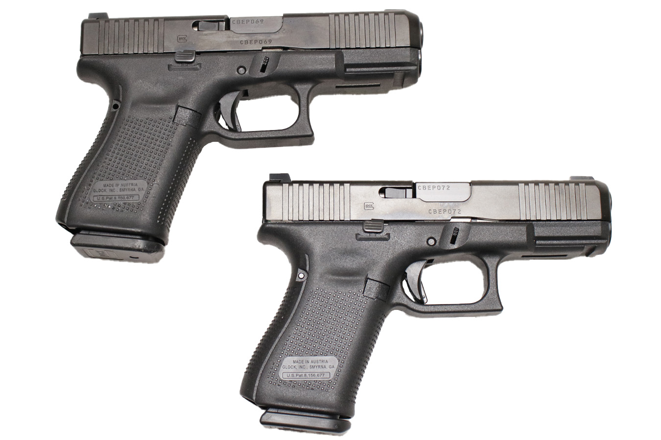 152140-default-l Glock 19 Gen 5 9mm Police Trade-in Pistol with Three Magazines and Front Serrations