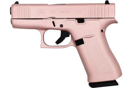 Glock 43x 9mm Semi-Auto Pistol with Rose Gold Frame Finish