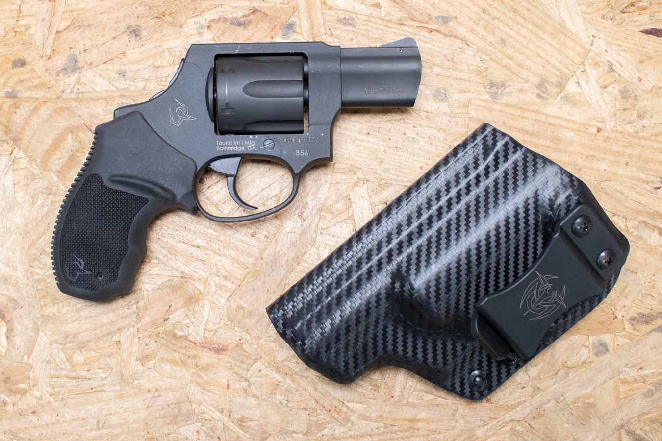 152791-default-l Taurus 856 38 Special Police Trade-In Revolver with Holster and Concealed Hammer