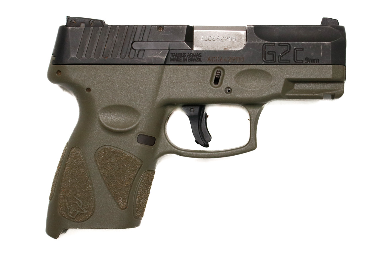 154020-default-l Taurus G2C 9mm Police Trade-In Pistol with OD Green Frame