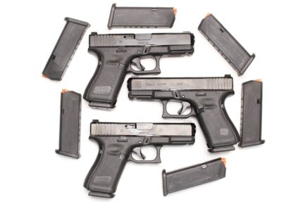 Glock 19 MOS Gen 5 9mm Optic Ready Police Trade-In Pistols with Three Magazines