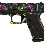 Glock 43x MOS 9mm Optic Ready Pistol with Black Splatter Cerakote Finish