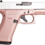 Glock 43X Slim Sub-Compact 9mm Pistol with Pearl White Slide and Rose Gold Frame Finish