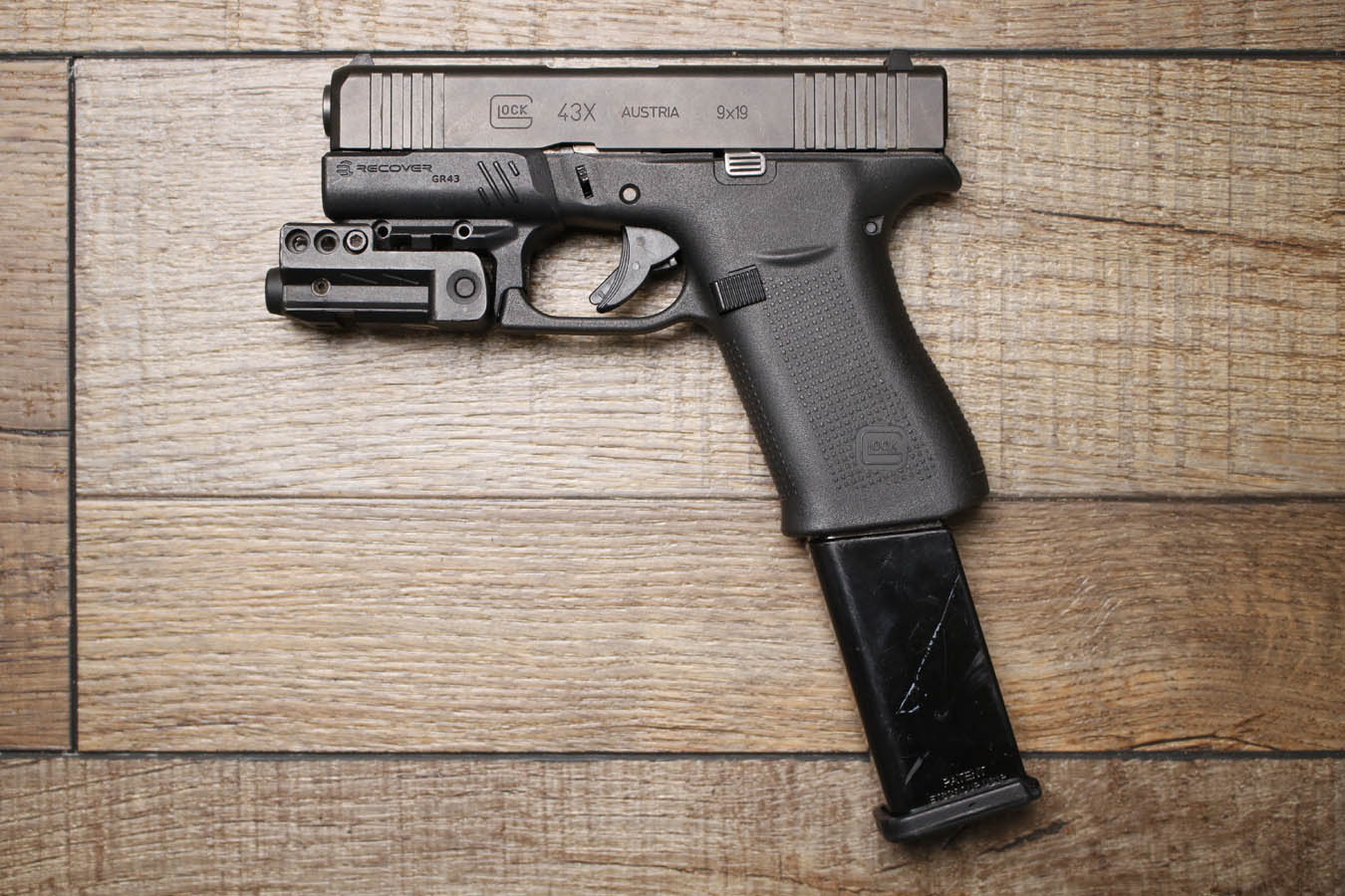 166747-default-l Glock 43X 9mm Police Trade-In Pistol with Laser
