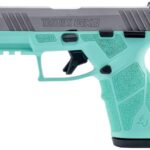 Taurus GX2 9mm Semi-Auto Pistol with Cyan Frame and Stainless Slide
