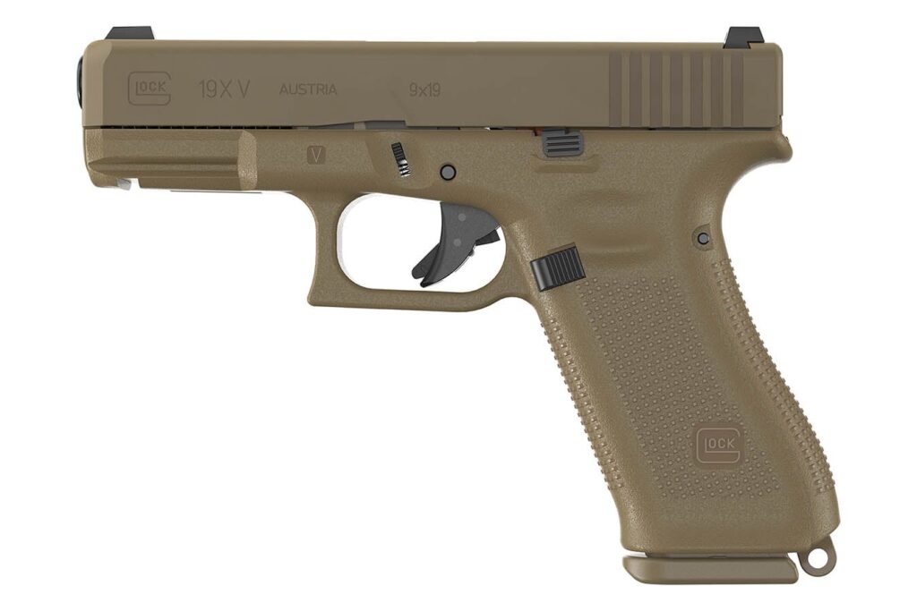 Glock Model 19X V 9mm Semi-Auto Pistol with Coyote Brown Frame