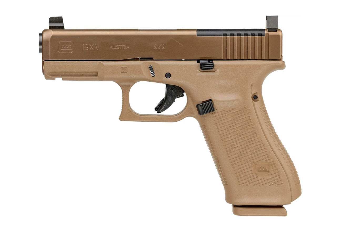174556-default-l Glock 19X V MOS 9mm Optic Ready Pistol with Suppressor Height Sights