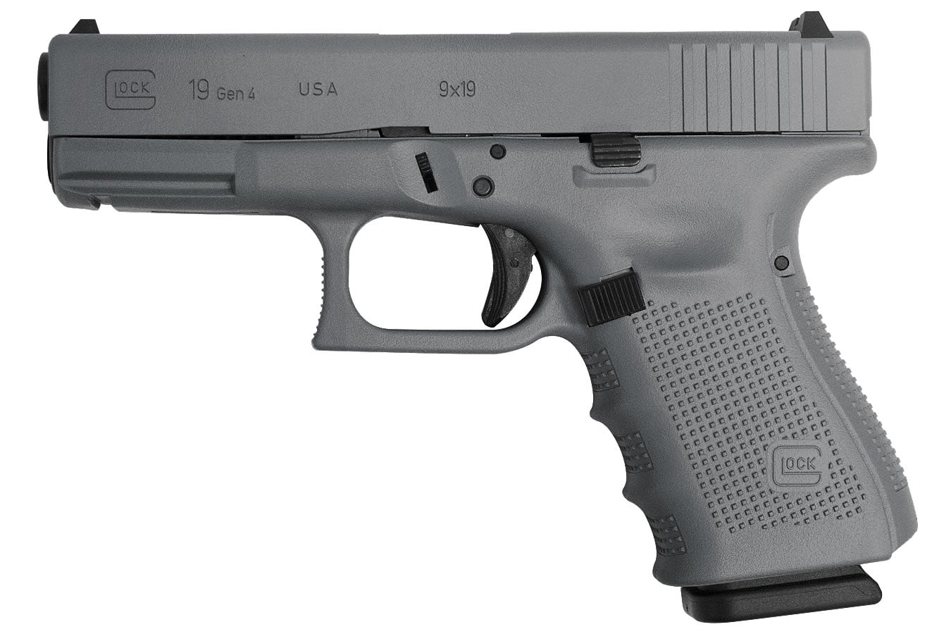28833-default-l Glock 19 Gen4 9mm 15-Round Pistol with Gray Cerakote Finish