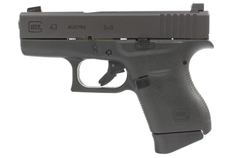 Glock 43 9mm Single Stack Pistol with Dead Ringer Night Sights