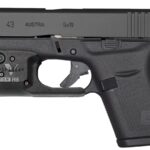 Glock 43 9mm Single Stack Pistol with Viridian R5 Red Laser