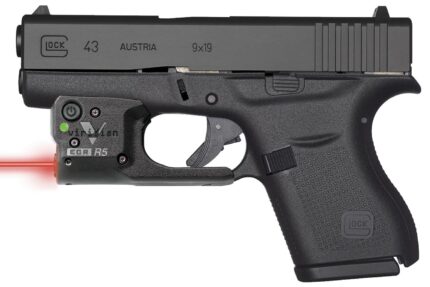 Glock 43 9mm Single Stack Pistol with Viridian R5 Red Laser