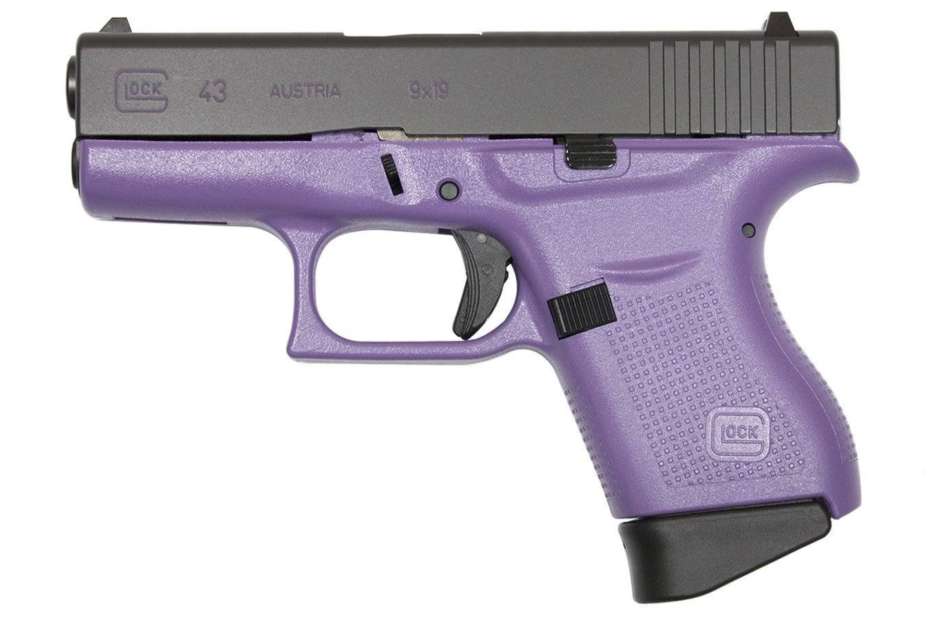 37104-default-l Glock 43 9mm Single-Stack Pistol with Lilac Purple Frame