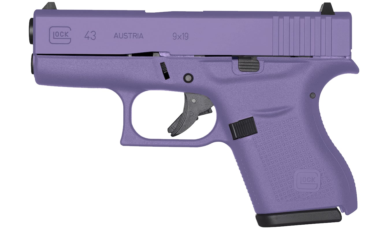 37333-default-l Glock 43 9mm Single Stack Pistol with Royal Purple Cerakote Finish