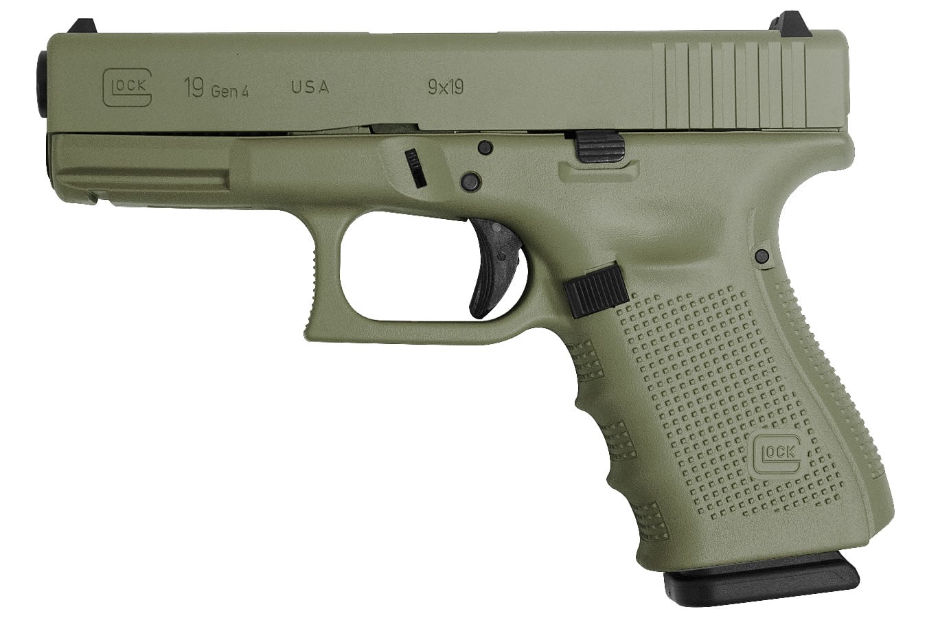 37944-default-l Glock 19 Gen4 9mm 15-Round Pistol with Cerakote Elite Jungle Finish