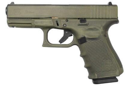 Glock 19 Gen4 9mm 15-Round Pistol with Battleworn Green Frame