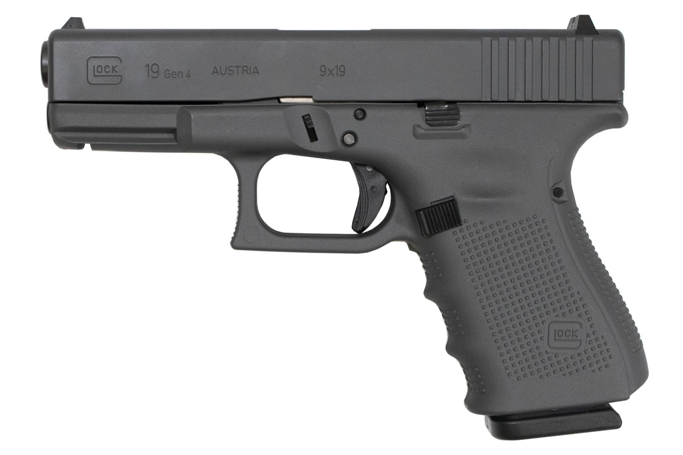 56842-default-l Glock 19 Gen4 9mm 15-Round Pistol with Sniper Gray Finish