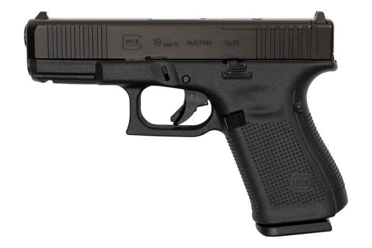 Glock 19 Gen5 9mm MOS Compact Pistol with Front Serrations