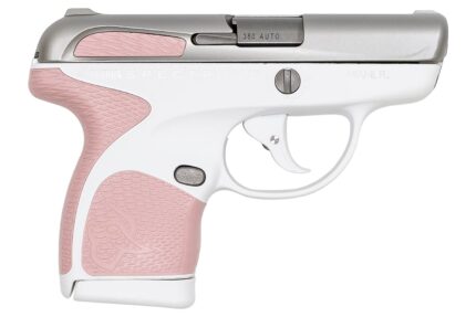 Taurus Spectrum .380 Auto White/Stainless Pistol with Pink Grips