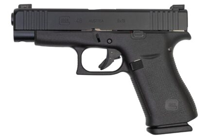 Glock 48 9mm 10-Round Pistol Black Slide with AmeriGlo Bold Night Sights