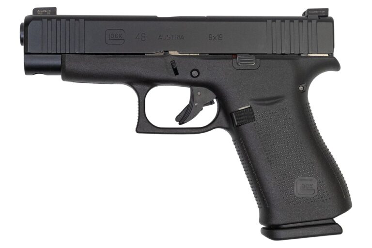 Glock 48 9mm 10-Round Pistol Black Slide with AmeriGlo Bold Night Sights