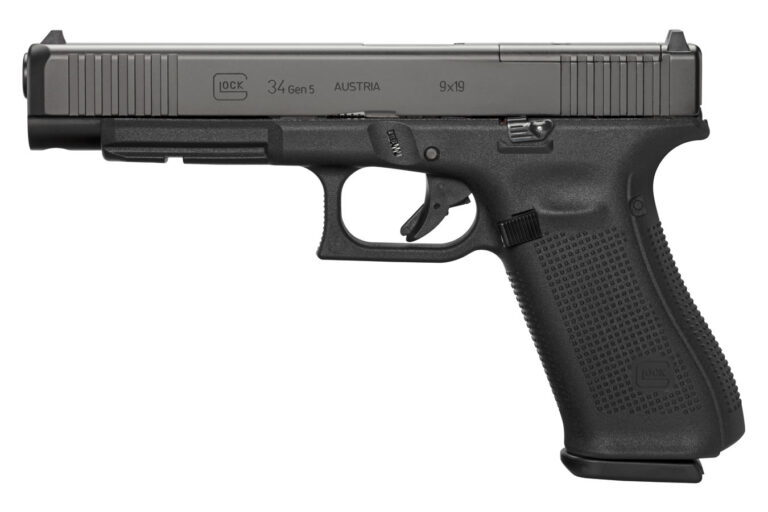 Glock 34 MOS Gen 5 9mm Full-Size Pistol with Front Serrations (10-Round Model)